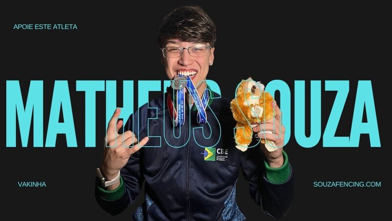 Matheus Souza no Circuito Internacional de Esgrima